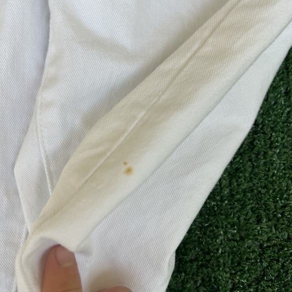 VTG Ralph Lauren Jeans Womens 32x31 White Black Label Flared USA Gold Pony Y2K - Picture 7 of 16